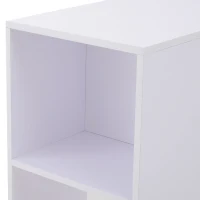 HOMCOM® Eckschreibtisch Winkelschreibtisch Computertisch Bürotisch Regal weiß(m-8)