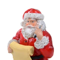 Outsunny Weihnachtsmann Nikolaus Figur Santa Weihnachtsdeko(m-7)