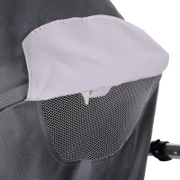 HOMCOM® Kinderwagen 3-in-1 Buggy Babyschale Babywanne Auto-Kindersitz 0-36 Monate Grau(m-10)