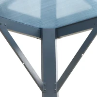 Outsunny® Pavillon Pergola mit PC Dach UV-Schutz Wasserfest Alu Schwarz 365 x 265 x 212 cm(m-6)