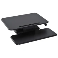 Vinsetto® Monitorständer Sitz-Steh-Schreibtisch Höhenverstellbar Schwarz L64 x B69 x H(11,8-41) cm(m-5)