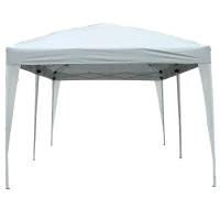 Outsunny® 3x6m Faltpavillon Partyzelt Gartenzelt weiß faltbar(m-4)