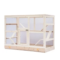 PawHut XXL Nagervilla Hamsterkäfig Kleintierkäfig Holz Schublade groß(m-8)