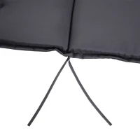 Outsunny® Stuhlauflage Auflage Gartenstuhl Sitzkissen Niederlehner Polster Polyester Grau(m-11)