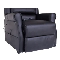 HOMCOM® Massagesessel mit Wärmefunktion  Aufstehsessel für Senior Liegefunktion Schwarz(m-10)