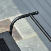 Outsunny® Kaminholzwagen mit Feuerkorb Feuerschale Brennholzregal mit 2 Rädern Metall(m-9)