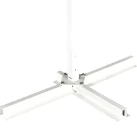 Outsunny® Standmarkise Standmarkise LED Solarlichter Faltarm Kurbel Polyester Schwarz(m-10)