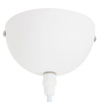 HOMCOM® Vintage Hängelampe | Deckenlampe | 40 W | Metall | ∅37 x 14,5 cm | Weiß(m-8)