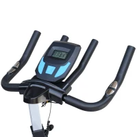 HOMCOM® Fahrradtrainer Heimtrainer Fitnessfahrrad Schwarz(m-4)