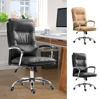 Vinsetto Bürostuhl Drehstuhl Chefsessel höhenverstellbar 2 Farben 59x76x106-116cm(m-2)