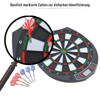 HOMCOM® Elektronische Dartscheibe Dartboard soft Dart inkl. 6 Pfeile(m-4)