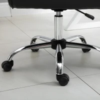 Vinsetto® Bürostuhl Drehstuhl Kunstleder Schwarz(m-8)