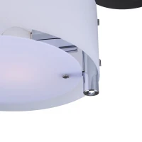 HOMCOM® Deckenleuchte Kronleuchter Kristall 2xE27 Sockel 40W Weiß(m-7)