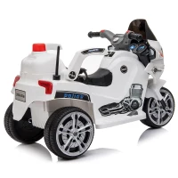 HOMCOM® Kindermotorrad 3–8 Jahre PP 87 x 41 x 54 cm Weiß(m-5)
