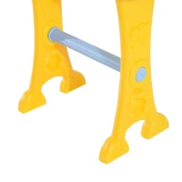 HOMCOM Kinder Mini-Klavier MP3 inkl. Hocker 32 Tasten gelb(m-9)