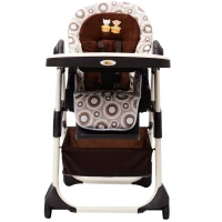 Kinderhochstuhl Treppenhochstuhl Babyhochstuhl Kinderstuhl verstellbar mit Korb(m-1)