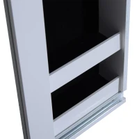 HOMCOM® Schmuckschrank Spiegelschrank weiß(m-8)