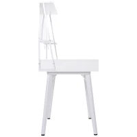 HOMCOM® Schreibtisch Computertisch Bürotisch mit Tafel und Schublade Haken PP 127,5 x 60 x 133,5 cm(m-5)