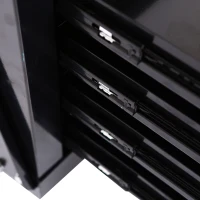 DURHAND® Schweißwagen Wagen für Schweißgeräte 4 Schubladenfächer Schwarz(m-6)