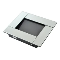 HOMCOM® Wandkamin | Elektrokamin | Inkl. Fernbedienung | 900 / 1800 W | 66 x 52 x 10,7cm | Silber(m-6)
