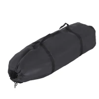 HOMCOM® Babybett Kinderreisebett klappbar Klappbett mit Matratze + Rollen Tragetasche Schwarz 120 x 60 x 75 cm(m-7)