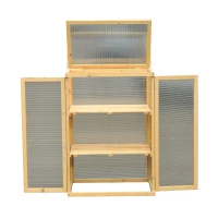 Outsunny® Pflanzschrank Frühbeetkasten Holz L(m-3)