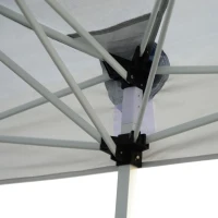 Outsunny® Faltpavillon Wasserabweisend mit Transporttasche 6 x 3 x 2,5 m Weiß Schwarz(m-9)