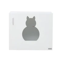 PawHut® Katzenhöhle Katzenhaus Katzentoilette weiß(m-4)