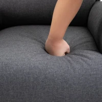 Fotel HOMCOM fotel rozkładany odchylany do 125° zdejmowane oparcie tkanina 89 x 83,5 x 101 cm(m-11)