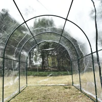 Outsunny® Foliengewächshaus 3,5x2x2m transparent mit Stahlrohrrahmen(m-6)