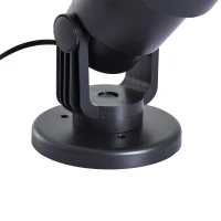 HOMCOM® LED Projektor Lichter Effektlicht 4 Motiv-Folien Weihnachten Schwarz(m-8)