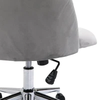 Vinsetto® Drehstuhl Polsterstuhl Chefsessel 150 kg Belastbarkeit eingestellte Sitzhöhe Samt 56 x 52,5 x (72–81) cm(m-7)