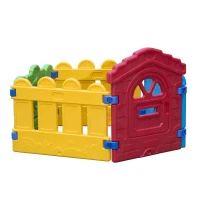 Kinderrutsche Spielzeug Gartenrutsche Kinder Rutsche mit Zaun(m-20)