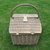 Outsunny® 23tlg. Picknickkorb mit Geschirr Kühlfach 4 Personen(m-5)