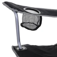 Outsunny® Doppel-Campingstuhl Klappstuhl mit Getränkehalter und Eisbeutel Armlehne Oxford(m-9)