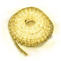 HOMCOM 5m LED Lichtschlauch Lichterkette Deko inkl. Stecker warmweiß IP65(m-2)