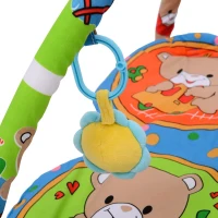 Krabbeldecke Babykrabbledecke Erlebnisdecke mit Spielbogen Krabbelmatte Spielmat Sieben Bärchen(m-5)