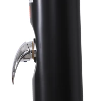 Outsunny® Solar Gartendusche Campingdusche Außendusche Pooldusche 20L bis 60℃ PVC Schwarz Ø11 x 218 cm(m-5)