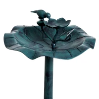 Outsunny® Vogeltränke Wasserschale Kunststoff Antik Grün(m-7)