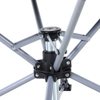 Outsunny® Campingstuhl mit Becherhalter Klappbar Oxford Schwarz(m-9)