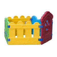 Kinderrutsche Spielzeug Gartenrutsche Kinder Rutsche mit Zaun(m-14)