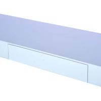 HOMCOM Wandregal 90x25x6cm mit Schublade Ablage Weiß(m-7)