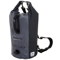 Outsunny® Wasserdichter Rucksack Tasche Beutel Packsack mit Handybeutel 20L Grau(m-3)