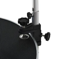 PawHut® Trimmtisch Tierpflegetisch runder Schertisch höhenverstellbar klappbar Schwarz(m-9)