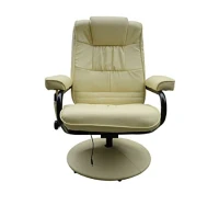 Homcom Massagesessel Relaxsessel Fernsehsessel 10 Point Massage mit Heizfunktion inkl Hocker (Modell3)(m-6)