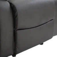 HOMCOM® Relaxsessel Fernsehsessel mit Liegefunktion Schwarz Verstellbar(m-5)