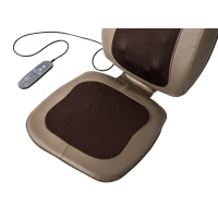 HOMCOM Massagesitzauflage mit Nackenmassage und Wärmefunktion(m-2)