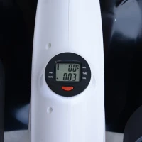 HOMCOM® Mini-Ellipsenmaschine Unter-Desk-Trainer mit LCD-Monitor Schwarz+Weiß(m-10)