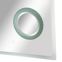 kleankin® LED Badspiegel Badezimmerspiegel Beleuchtung 65W 80x60cm(m-9)