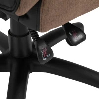 Vinsetto® Gamingstuhl Chefsessel Fußstütze Leinen Braun(m-10)